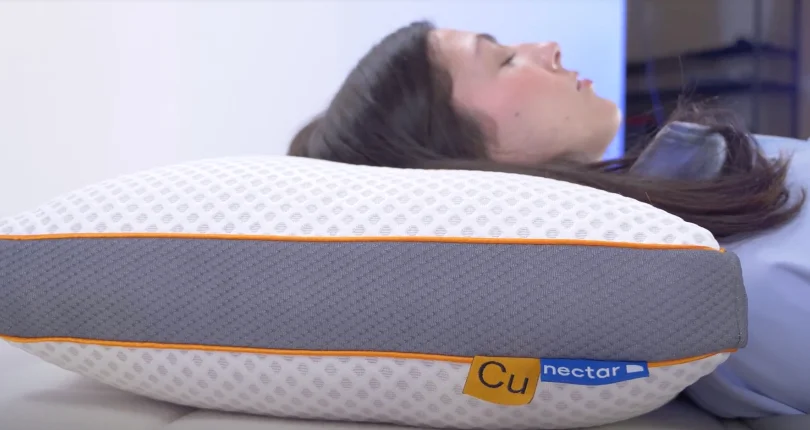 nectar graphite pillow side shot