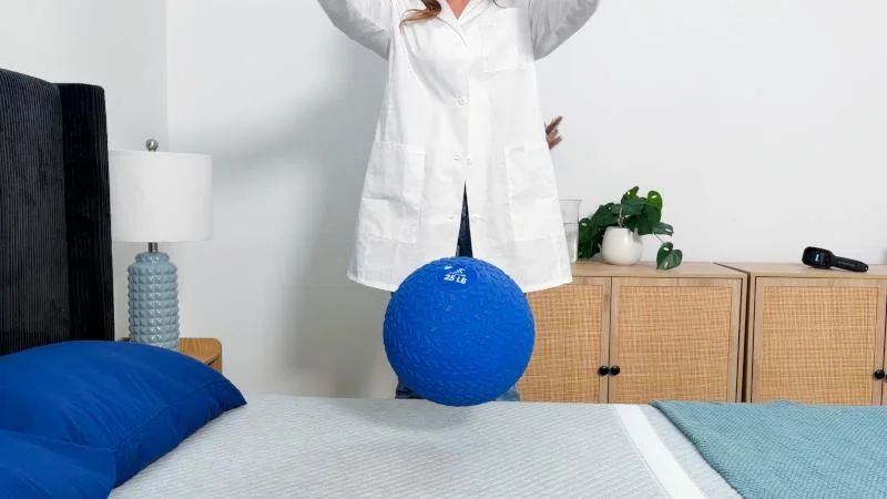 Bounce test on the Leesa Original Mattress