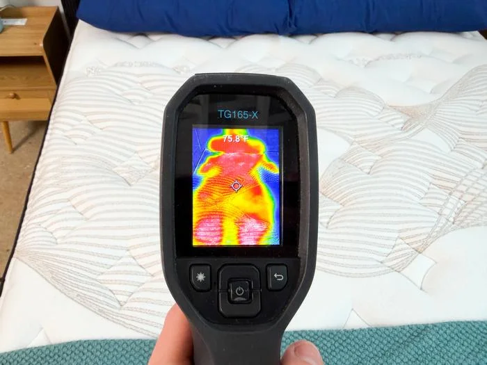 thermal imaging of the nolah evolution luxury firm after being rested on