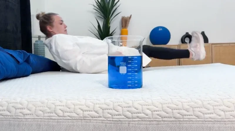Testing motion isolation on the Tuft and Needle Original mattress
