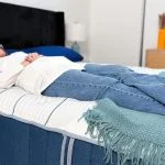 back sleeping on the bear elite hybrid mattress 2