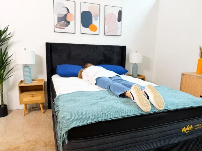 stomach sleeping on the nolah evolution luxury firm
