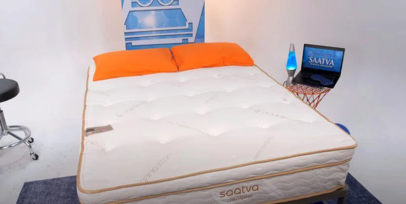 saatva latex hybrid mattress hero