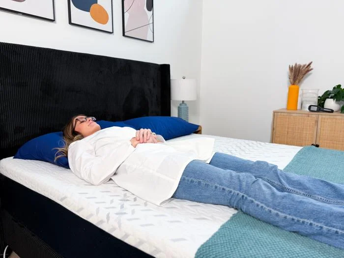 back sleeping on the nectar classic memory foam mattress 2